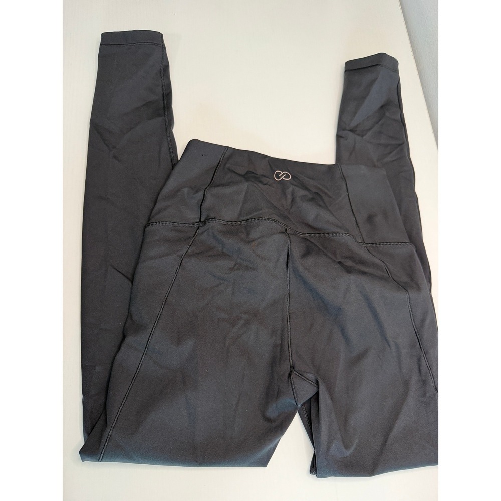 CALIA by Carrie Underwood Womens Black High Rise Essential Leggings Size Medium